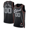 Detroit Pistons Custom Nike 2023-24 City Edition Musta Miesten Pelipaidat Swingman